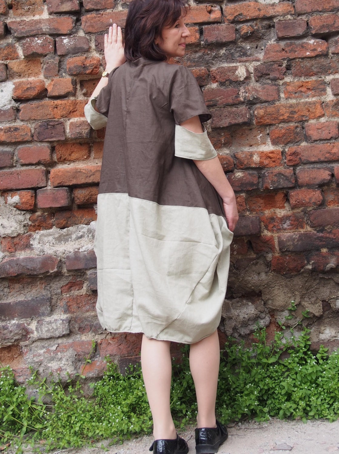 Linen Maxi Dress Short Sleeve Linen Dress Plus Size Maxi - Etsy