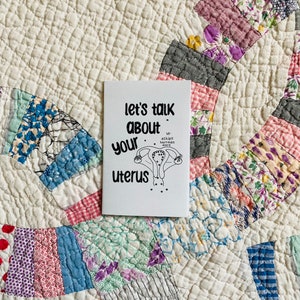 let&#39;s talk about your uterus mini zine