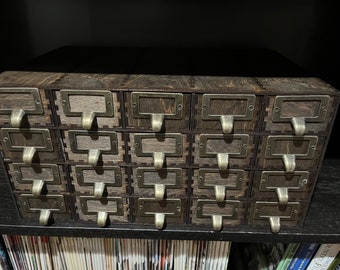 Vintage Multi-drawer Cabinet, Country Store Hardware Storage