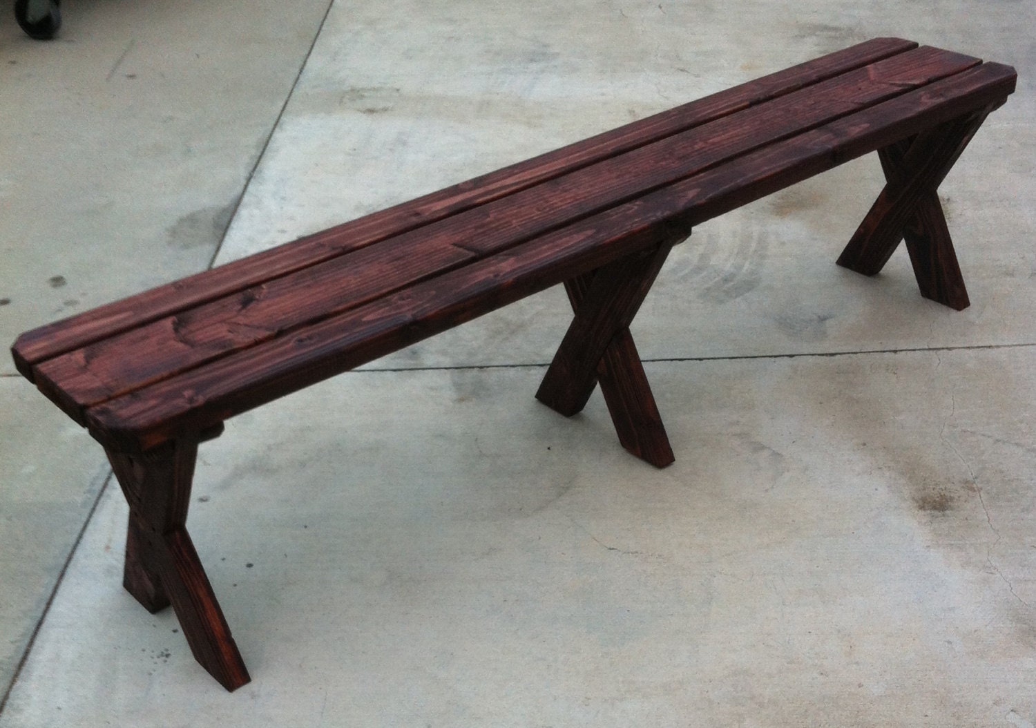 Picnic Bench. 6 ft x 1 ft. 18 inches high. | Etsy