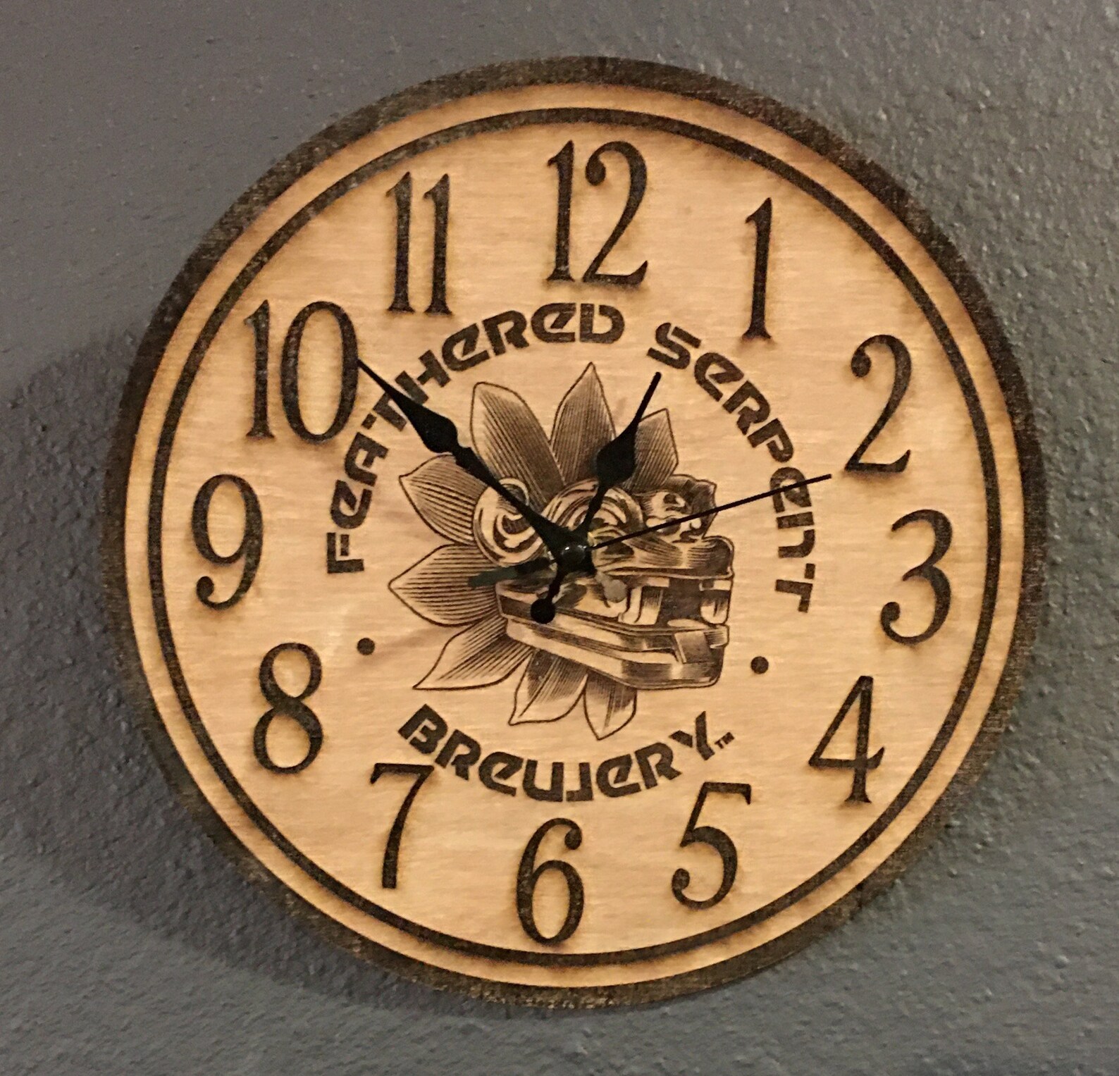 Clock with custom laser engraving 10 Etsy