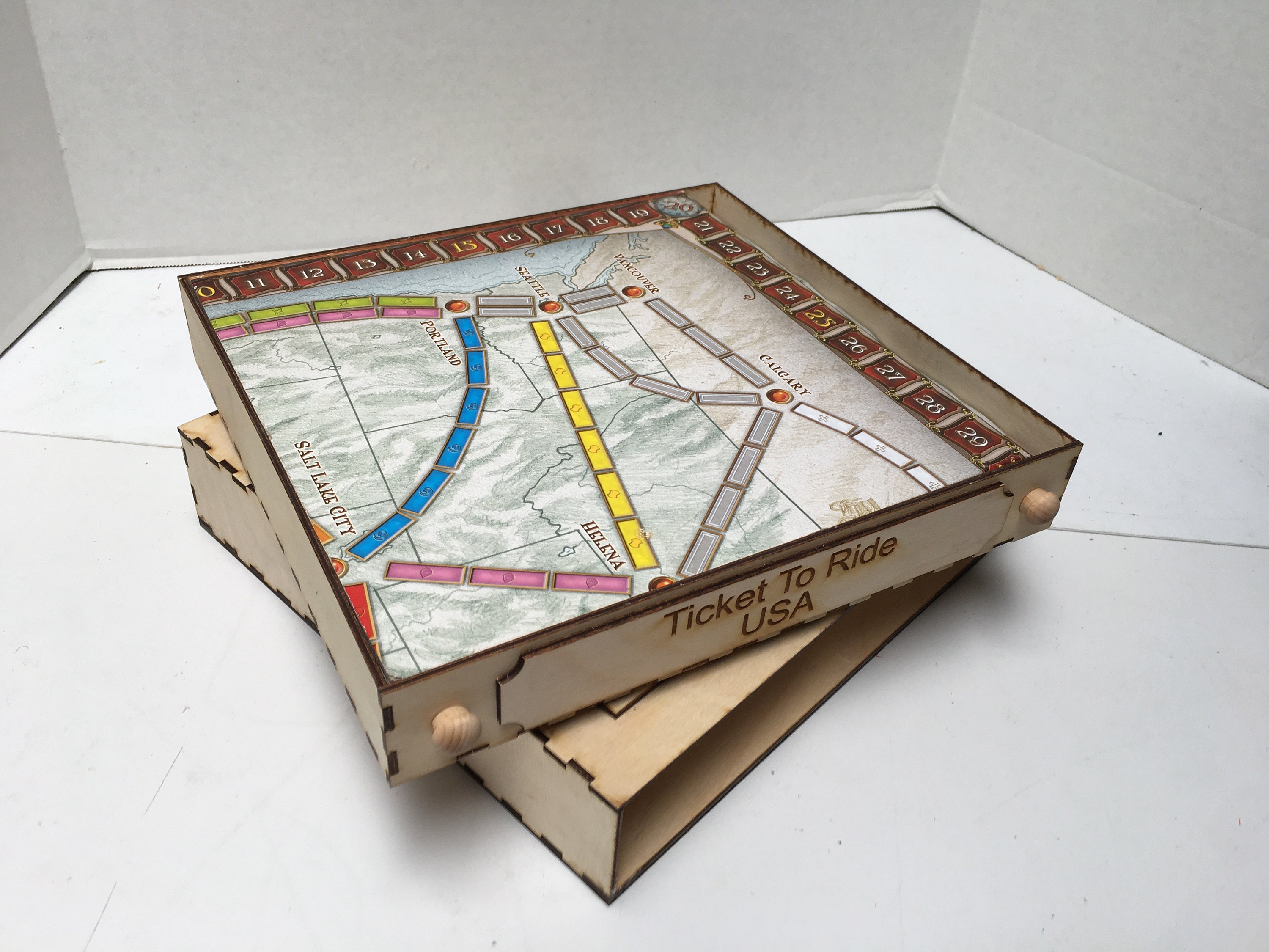 Ticket to Ride Card Tray / Board Game Organizer 