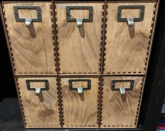 Apothecary Style Cabinet - 6 drawer for seed packets