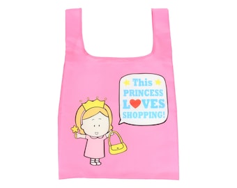 Diese Prinzessin liebt Shopping Extra große Einkaufstasche