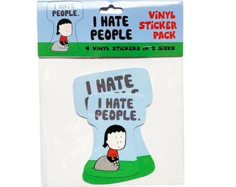 I Hate People-vinylstickerpakket