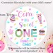 Sweet One Personalized 1st Birthday Stickers, First Birthday Custom ...