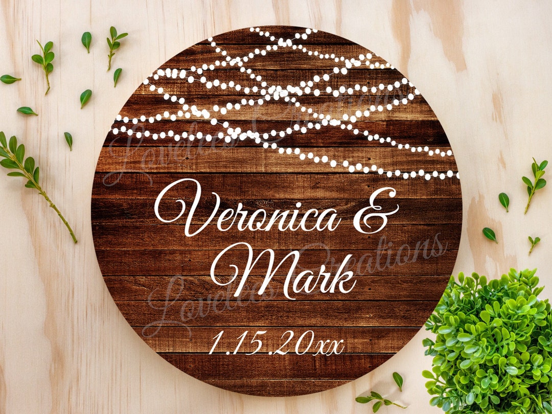 Rustic Wedding Sticker, Wedding Favor Labels, Wedding Shower Sticker ...