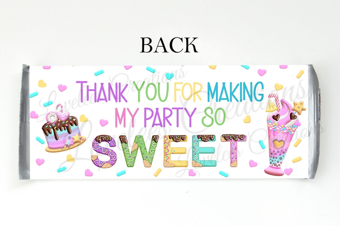 Sweet One First Birthday Chocolate Bar Wrapper, 1st Birthday Candy Bar ...