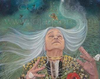 Grandmother Spider - The Weaver - 8&quot;x12&quot; signed Limited edition on fine art paper