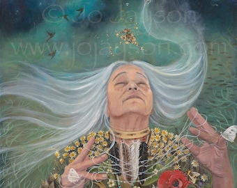 Grandmother Spider - The weaver - 14"x21" signed Limited edition on fine art paper