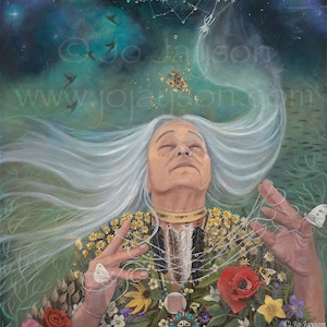 Grandmother Spider - The Weaver - Tarjeta de felicitación de 6"x9", interior en blanco, descripción en el reverso