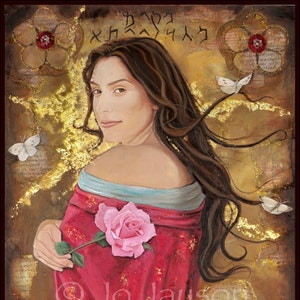Mariamne di Magdala - La Maddalena - Stampa digitale 6,5&quot; x 12,5&quot; su carta lucida - bordo da 1/2 pollice