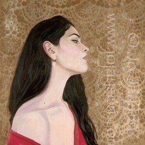 Die Sehnsucht - 16,5"x32,5" Digitaldruck auf Glanzkarton 1/2" Rand