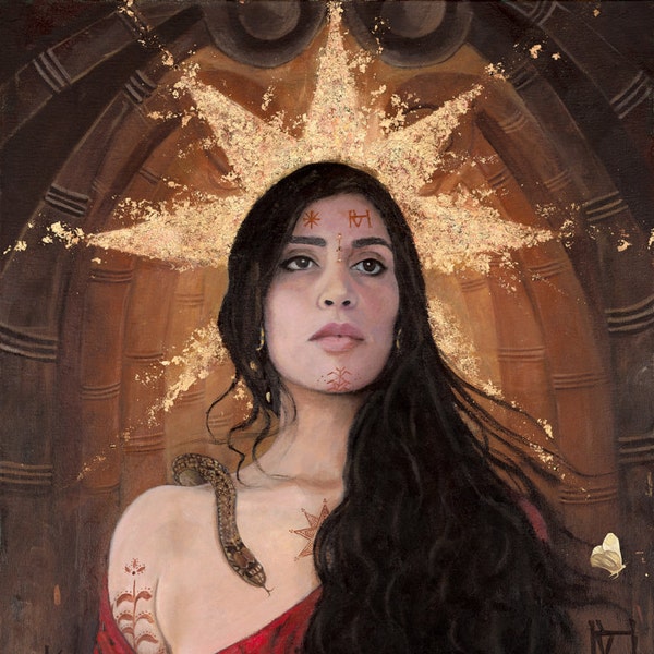 Inanna Star of Heaven and Earth - 8"x16" Signed Limited Edition Giclee on Fine Art Paper