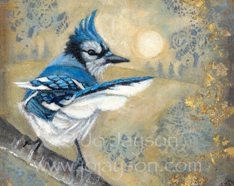 Blue Jay - Fine Art Giclee Print - 7'x7" - Signed Limited Edition