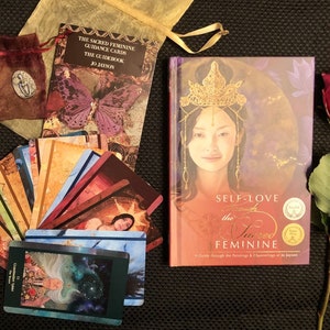 Book and Oracle Deck Set The Sacred Feminine Guidance Cards oracle deck and Guidebook plus Book : Self-Love through the Sacred Feminine image 6