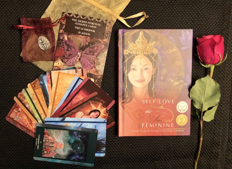 Book and Oracle Deck Set The Sacred Feminine Guidance Cards oracle deck and Guidebook plus Book : Self-Love through the Sacred Feminine image 6