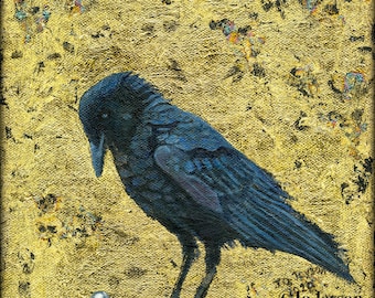 The Raven - Fine Art Giclee Print - 7'x7" - Gesigneerde beperkte editie