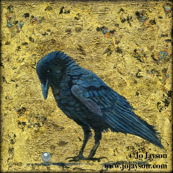 The Raven - Fine Art Giclee Print - 7'x7" - Signed Limited Edition