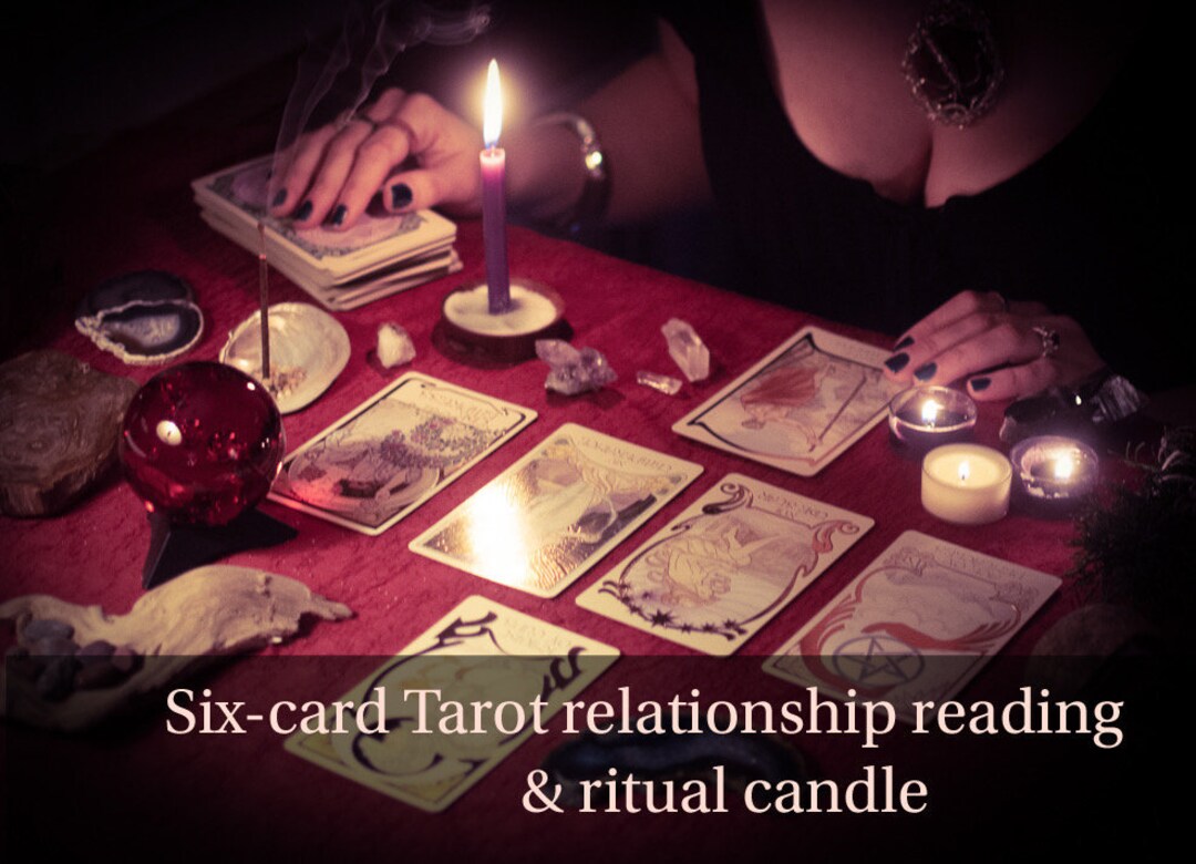 6-card Tarot Relationship Reading With Ritual Candle - Etsy