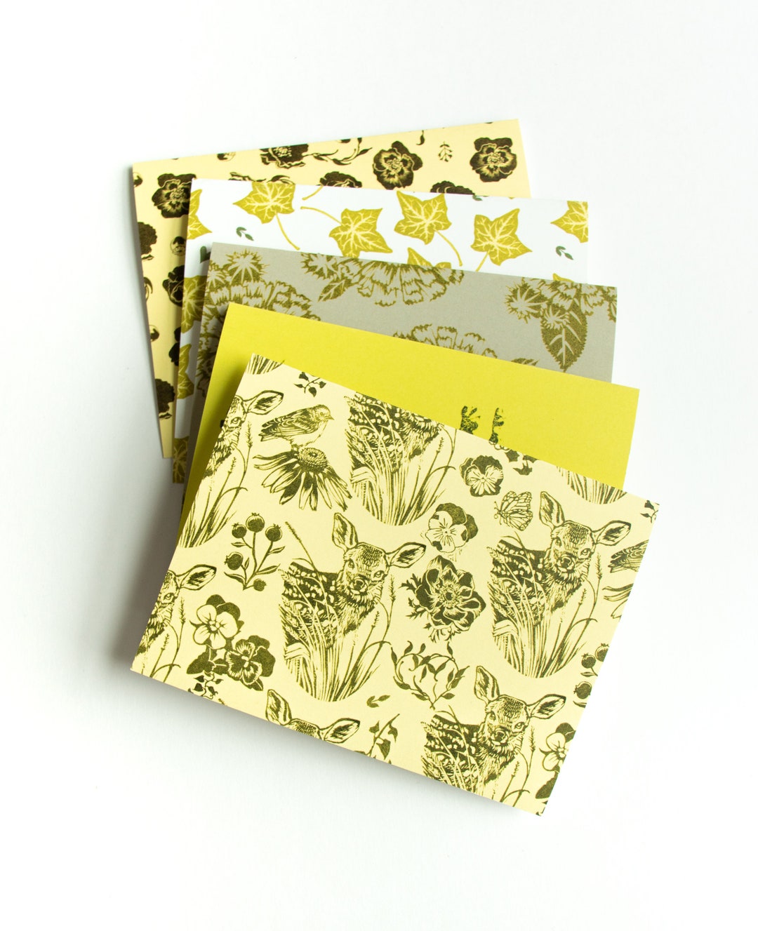 Chartreuse Stationery Set, Spring Notecards, Green Stationery, 100% ...