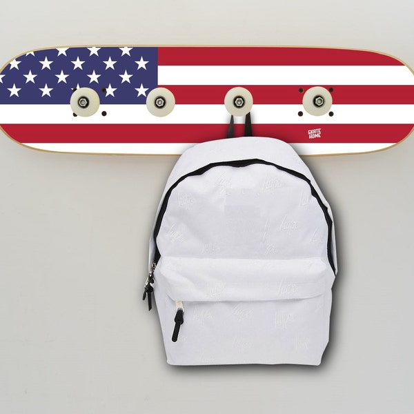 Porte-manteau Entrée, Corridor - Chambre Garçons Idées - Drapeau USA Porte-manteau  pour les enfants par skate-home