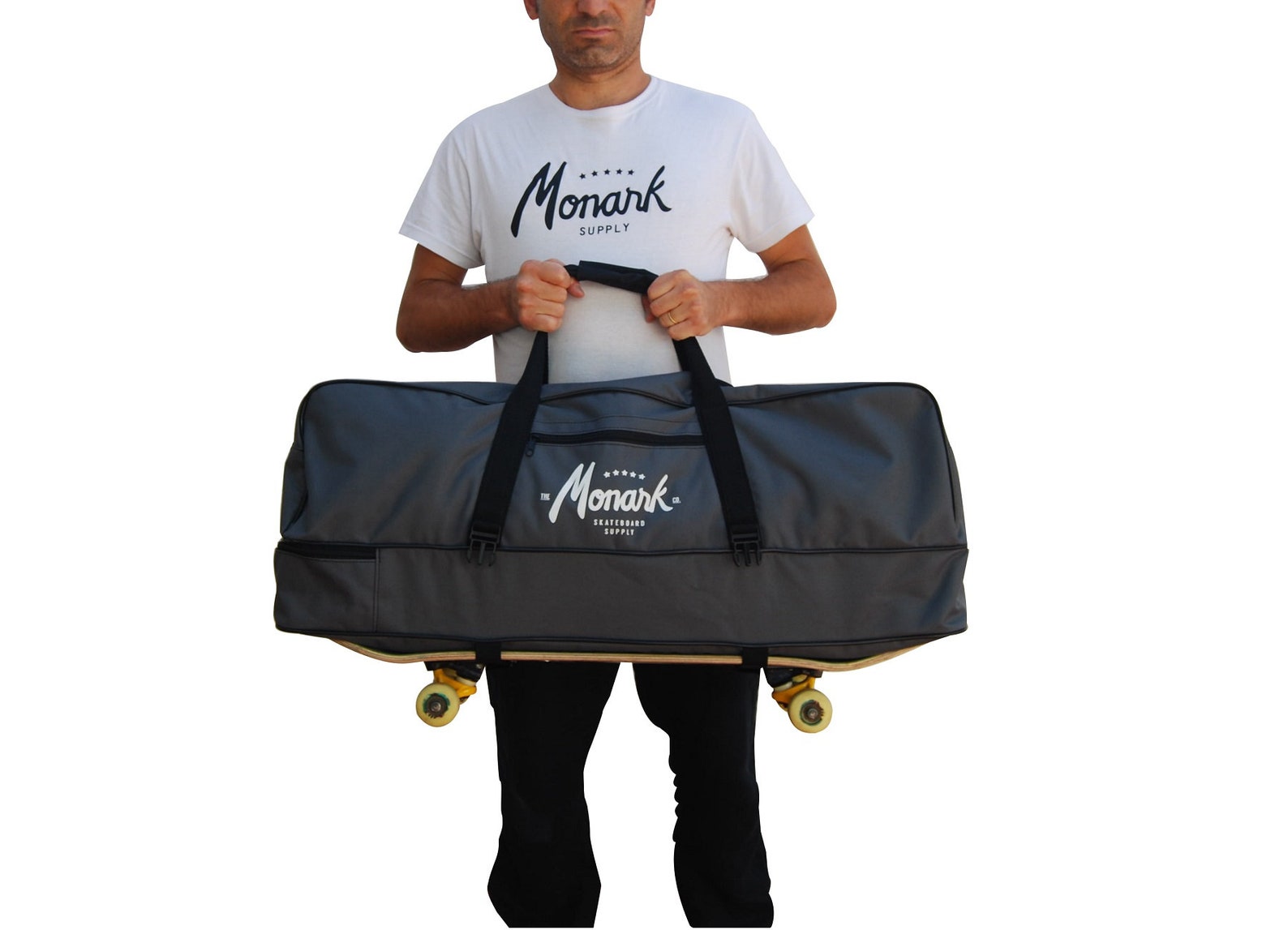 Skateboard Travel Duffel Bag for Skateboarders Grey Etsy