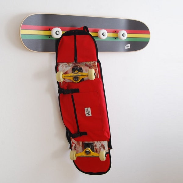 Skateboard coat rack - Rasta Series for Reggae music fan