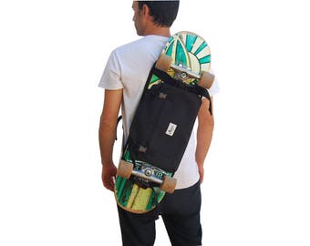 BACKPACK for ELECTRIC LONGBOARD or Skate Surf - Black - Etsy