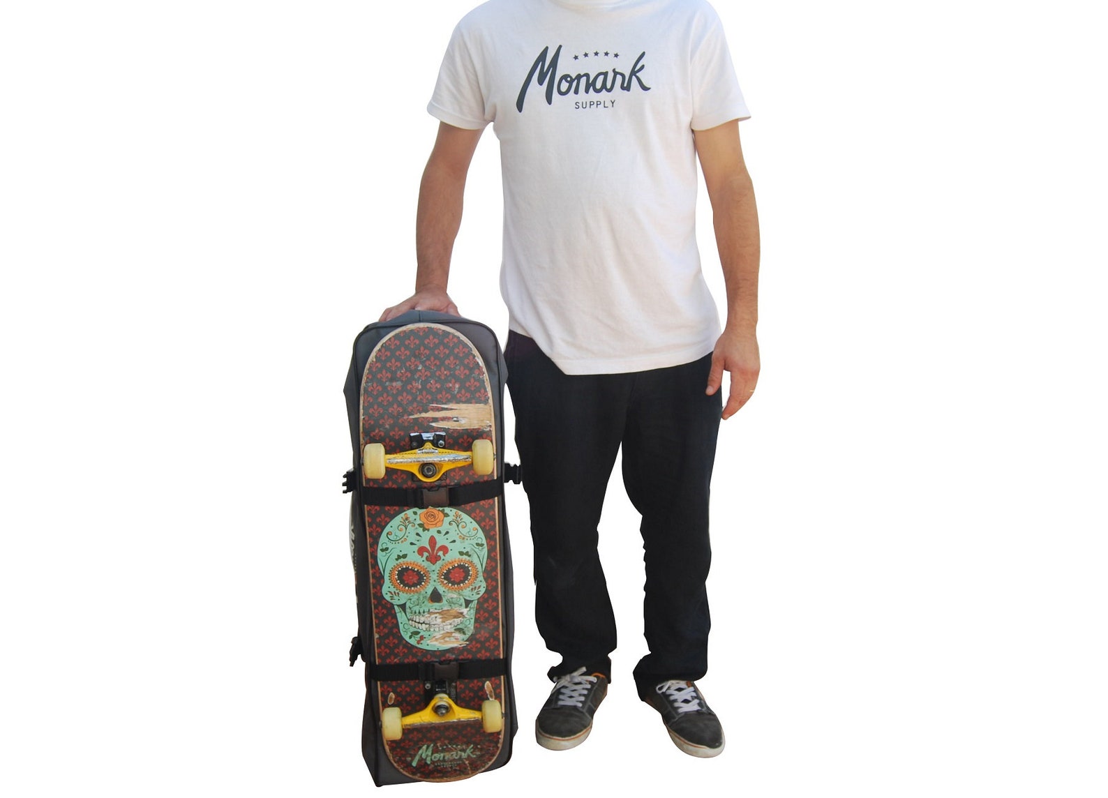 Skateboard Travel Duffel Bag for Skateboarders Grey Etsy