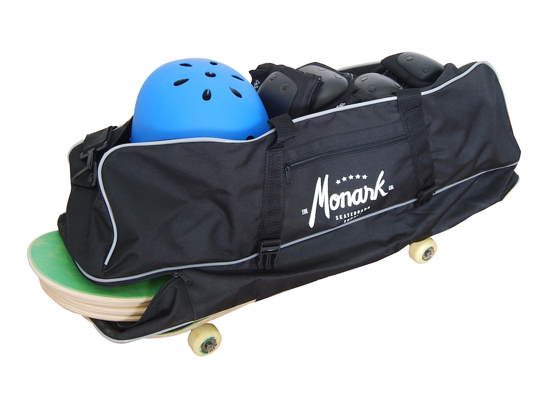 Skateboard Travel Duffel Bag for Skateboarders Black Etsy
