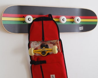 Skateboard coat rack - Rasta Series - college graduation gift for her or him