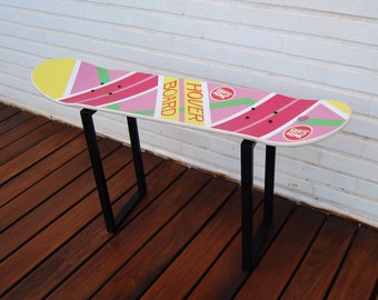 Back to the future , hoverboard Skateboard stool , Special gift for skateboarders.