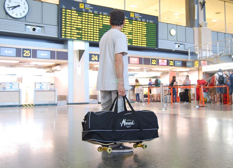 Skateboard Travel Duffel Bag for Skateboarders Black Etsy Australia