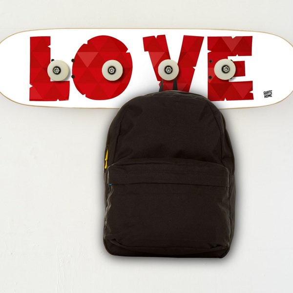 Love Skateboard - Accrochage au mur