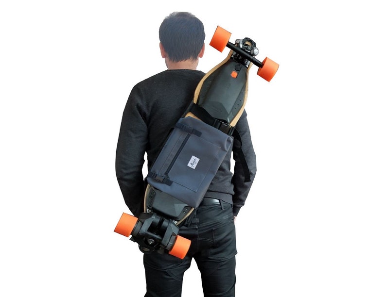 BACKPACK for ELECTRIC LONGBOARD or Skate Surf Grey Etsy