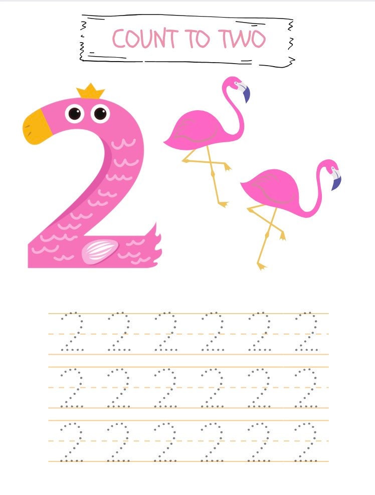 30 Page Numbers Worksheet Printables Instant PDF Download - Etsy