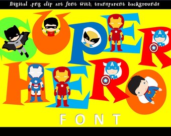 FONTS - SUPER HERO lettering!