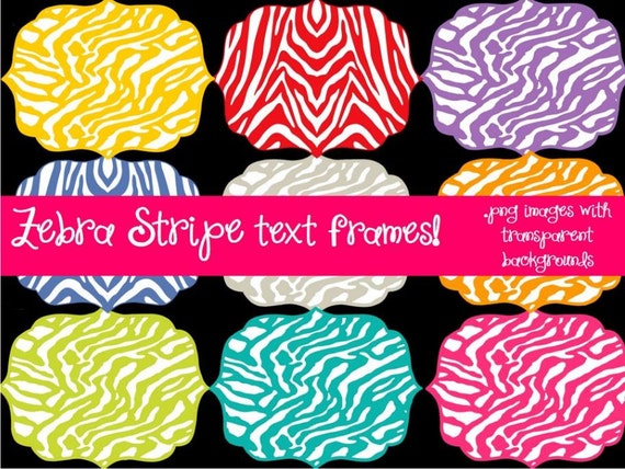 Download Frames Layered Bundle With Zebra Stripes Personal And Etsy