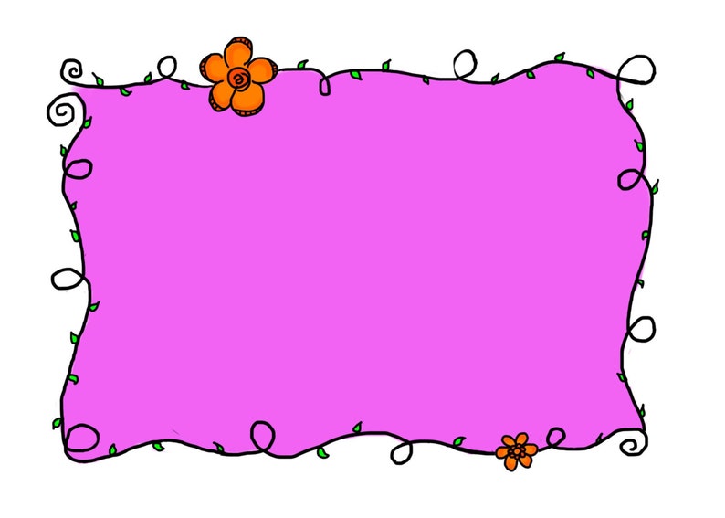 CLIP ART Summertime Frames & Borders Instant Download Etsy