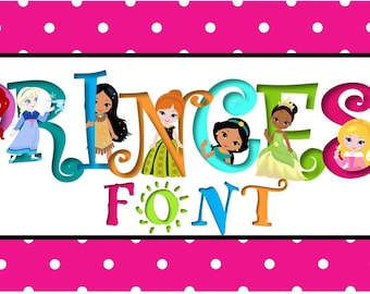 princess alphabet etsy