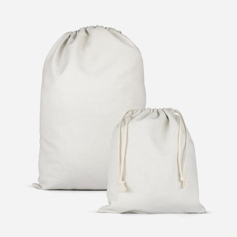 SAMPLE Set Large Sizes Plain Cotton Muslin Drawstring Bags Etsy