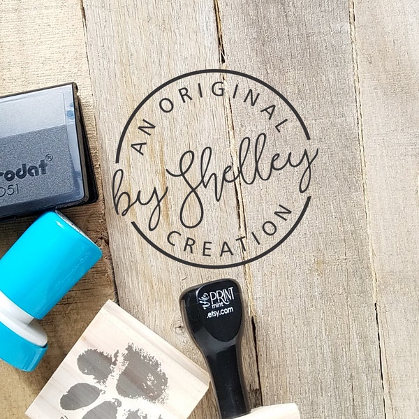 Created by Stamp, Handmade by Labels Stamp, Custom Made by Stamp,  Personalized Handmade with Love Rubber Stamp or Self-inking,  10353