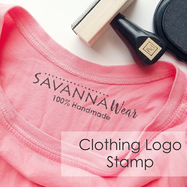 Clothing Labels Stamp, Logo Clothing Marker, Fabric Stamp of Your Logo or Image, Fabric Stamp Ink for Custom Labels, Personalized Labels