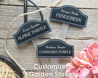 Plant Labels, Plant Tags, Plant Markers, Garden Stakes, Plant Name Tags, Garden Marker, Horticultural Society, Rose Bush Plaque GS-10391