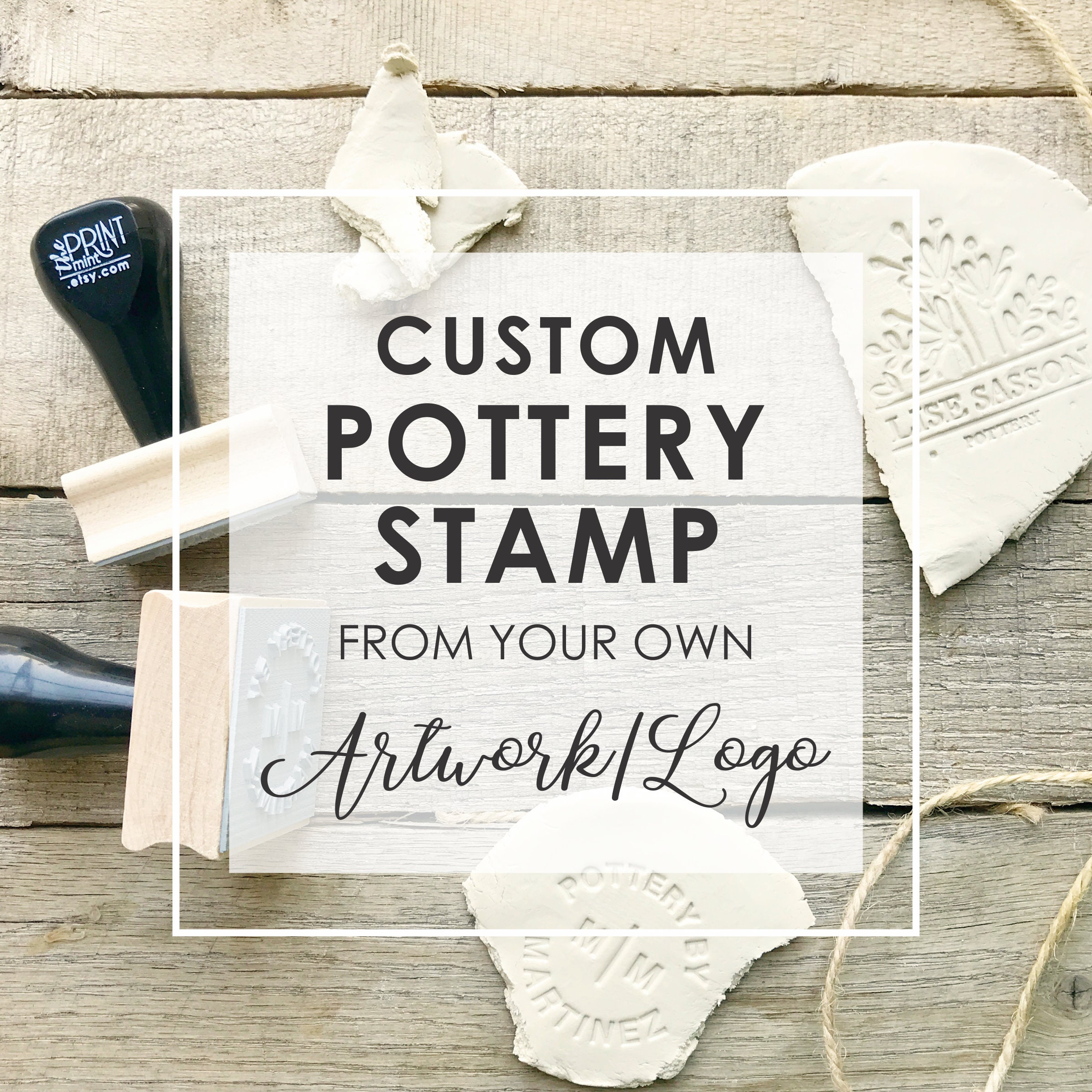 Custom Pottery Stamps Clay Stamp Pottery Stamps for Clay Clay Signature  Stamps Clay Stamps for Pottery Stamps for Pottery Making MKM Stamps 