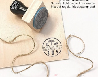 Personalized Woodworking Stamp: Custom Handcrafted By Label
