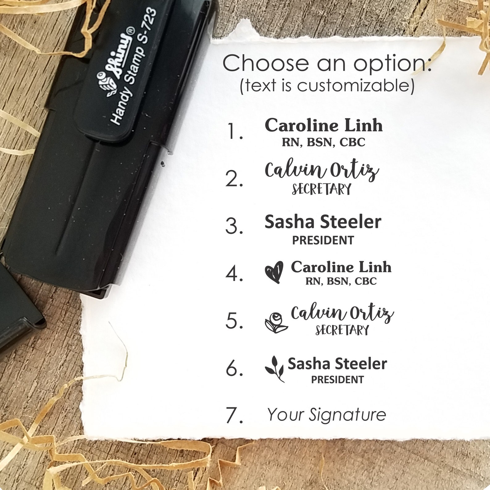 Nurse Name Stamp Pocket Stamper Selfinking Gift for Nurses Etsy