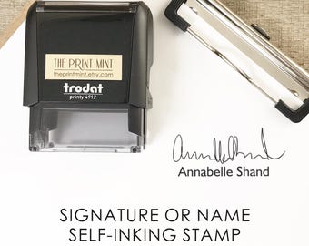 Handtekeningstempel, zelfinktende naam, aangepaste naamstempel, doktersstempel navulbaar, gepersonaliseerde stempel, naam verpleegkundige zelfinktend CS-10332