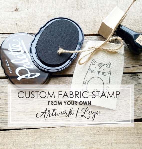Paper & Party Supplies Custom Word Stamp Personalised Fabric Stamp ...